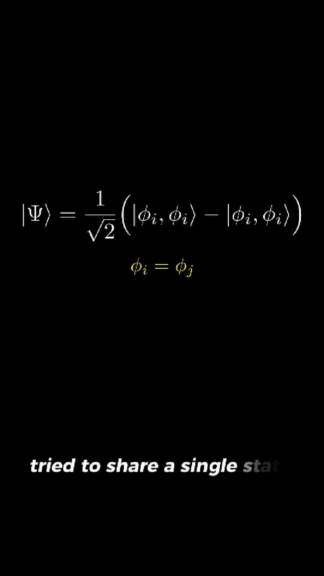 Pauli's Exclusion Principle